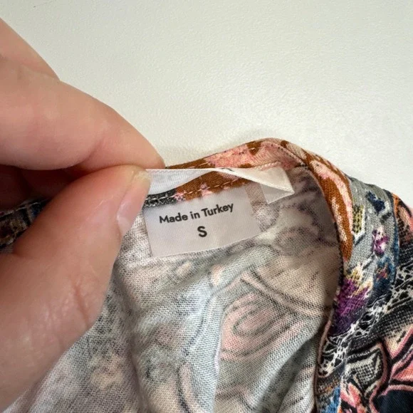 Venus Lascana Dress Womens Small Pink Paisley Boho Tiered Maxi Sleeveless - Picture 5 of 12